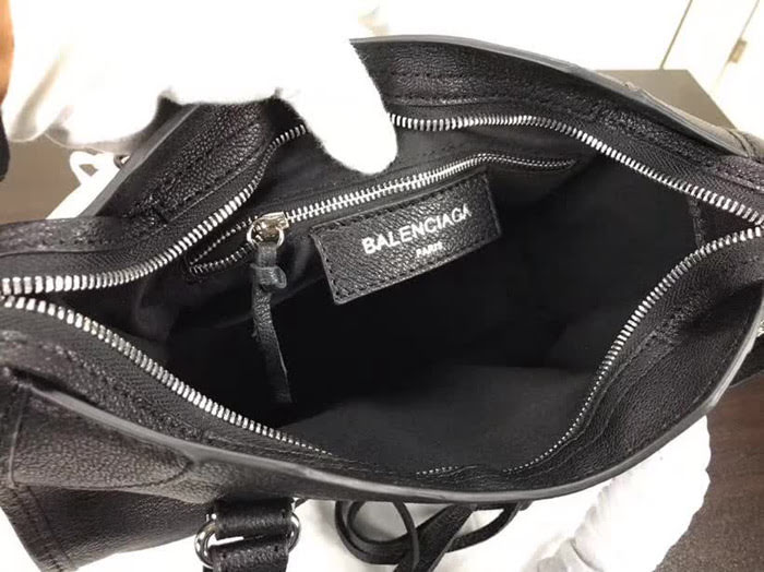 BALENCIAG巴黎世家 原單品質 經典機車 原版山羊皮銀邊 包邊五金款 手提肩背斜挎包  BL1413